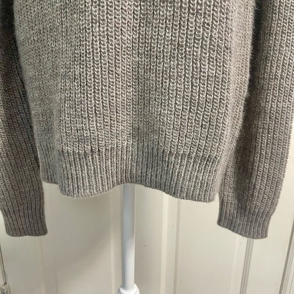 Garnet Hill Alpaca and Wool Blend Embellished Sweater Size Medium Tunic Brown - Picture 6 of 11